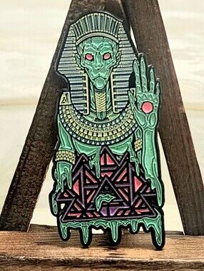 The Enlightened Pharaoh Art Enamel Pin By Sticky Limited Edition 35/50 With Glow